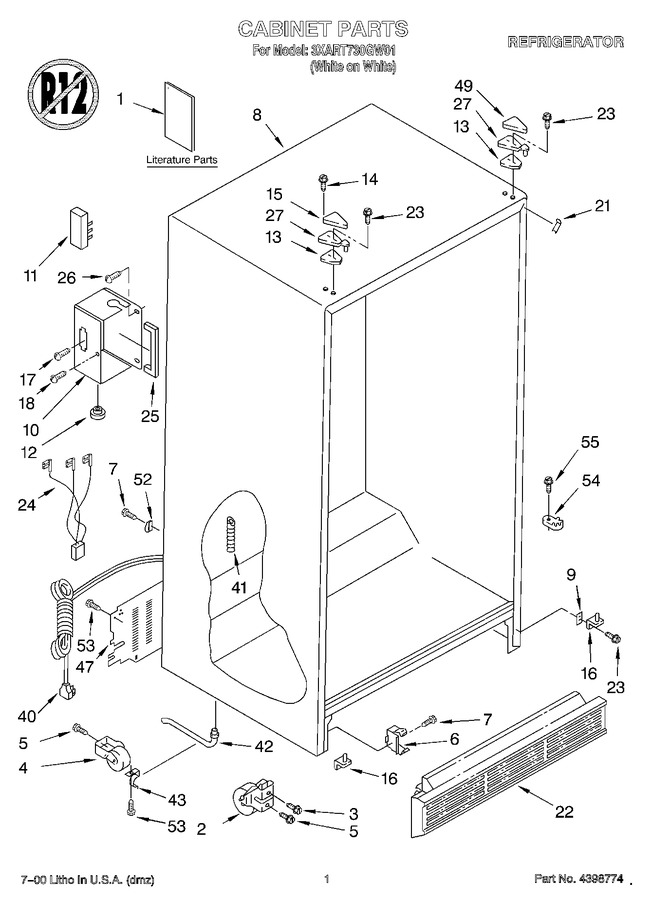 Diagram for 3XART730GW01