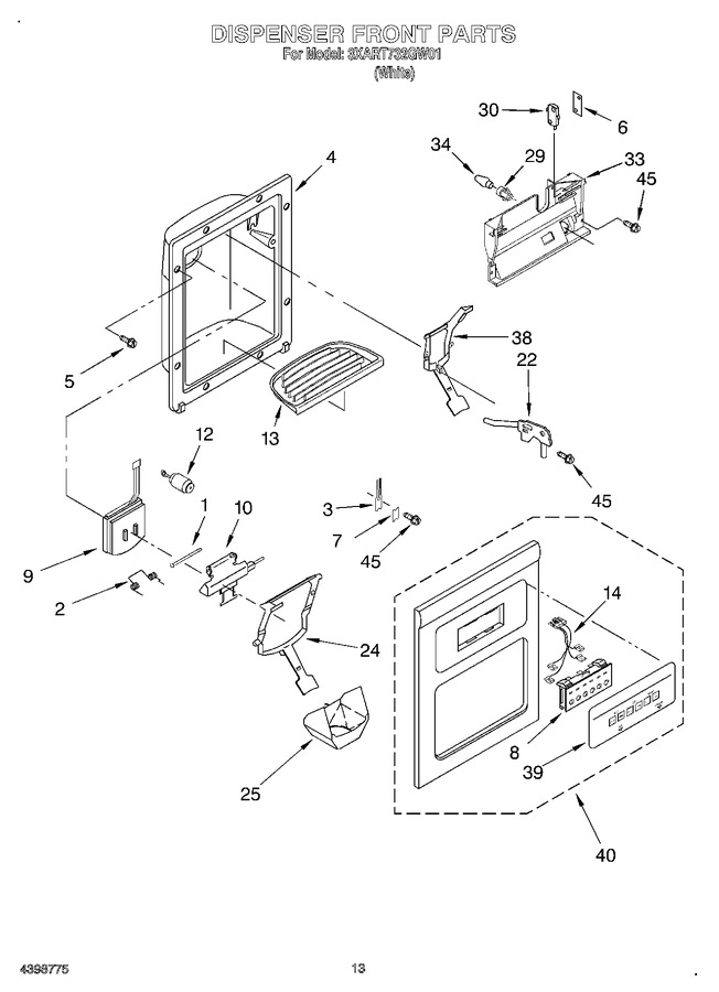 Diagram for 3XART732GW01