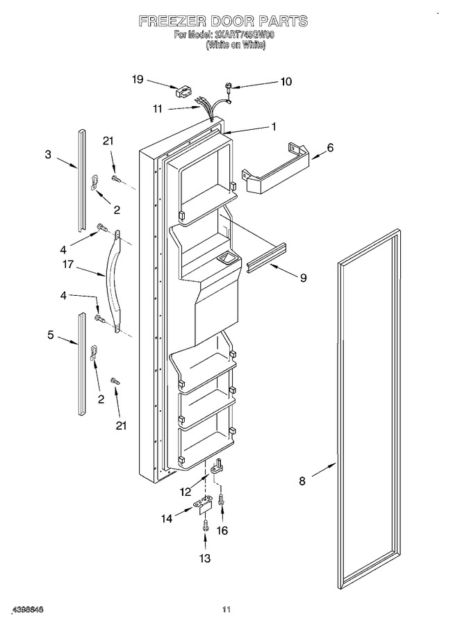 Diagram for 3XART745GW00