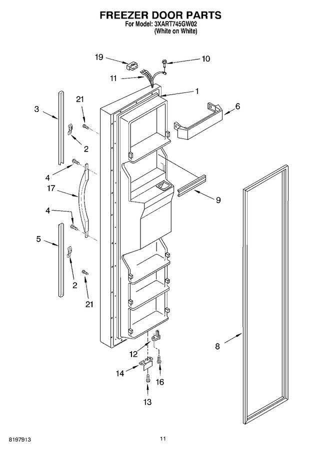 Diagram for 3XART745GW02