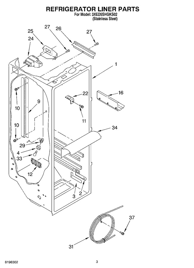 Diagram for 3XED5SHGKS02