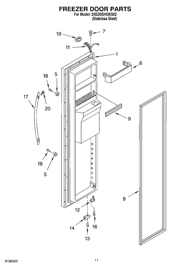 Diagram for 3XED5SHGKS02