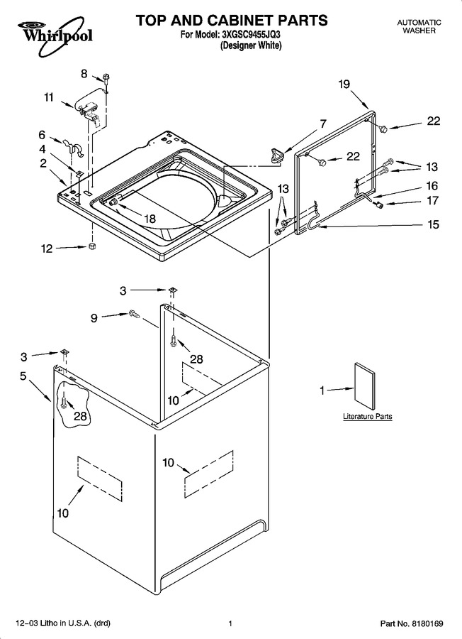 Diagram for 3XGSC9455JQ3