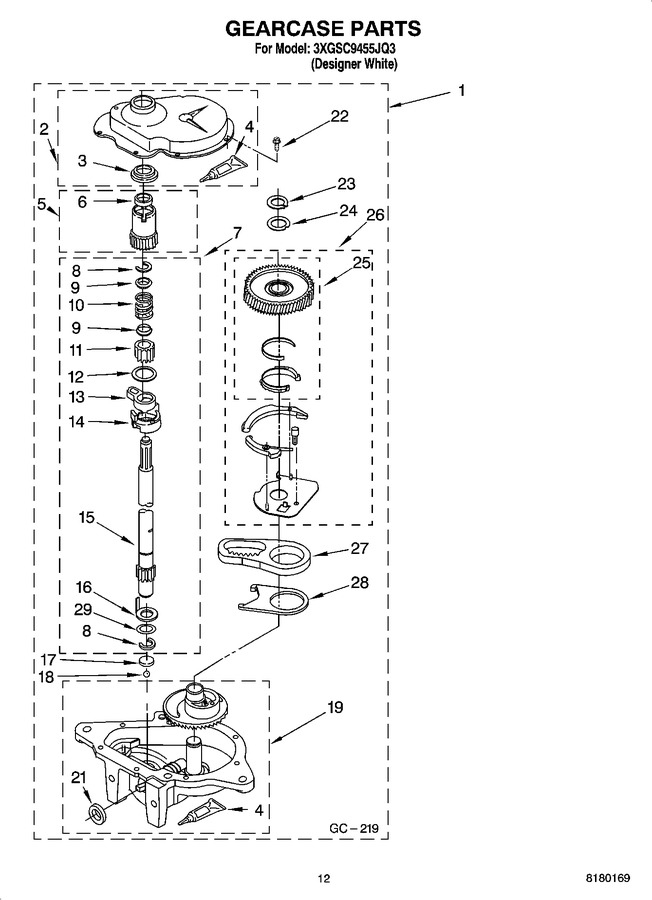 Diagram for 3XGSC9455JQ3