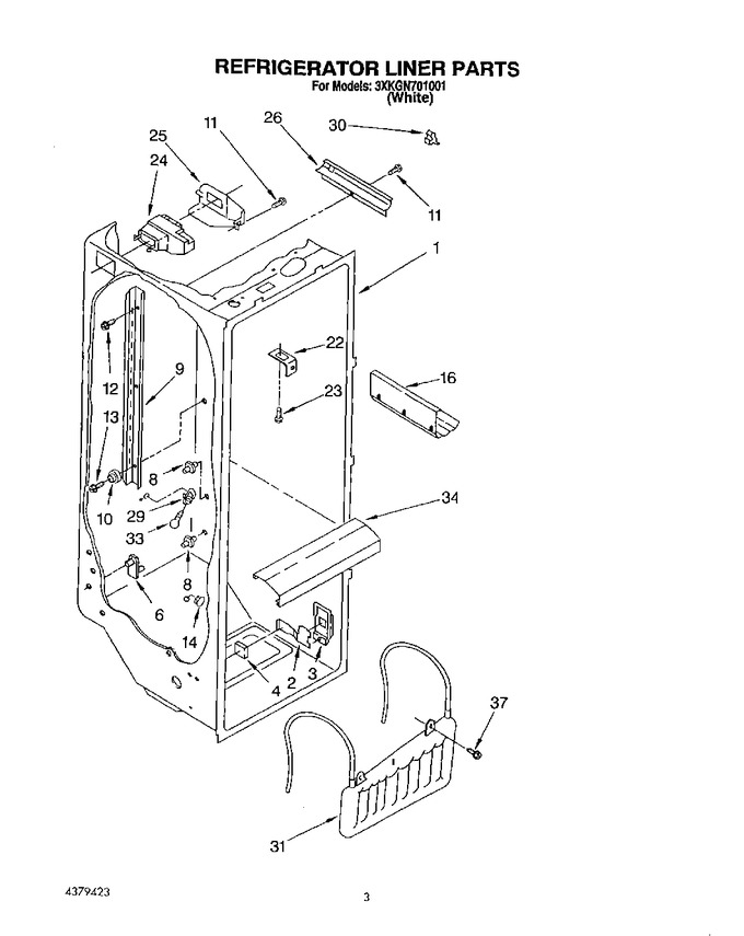 Diagram for 3XKGN701001