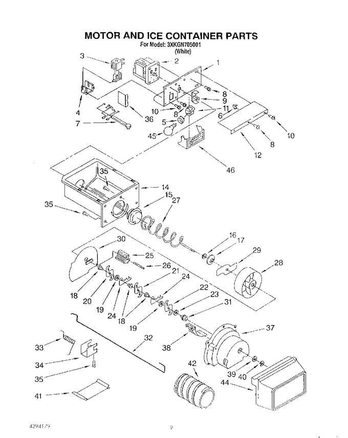 Diagram for 3XKGN705001