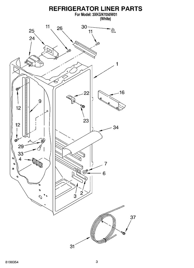 Diagram for 3XKGN7050W01