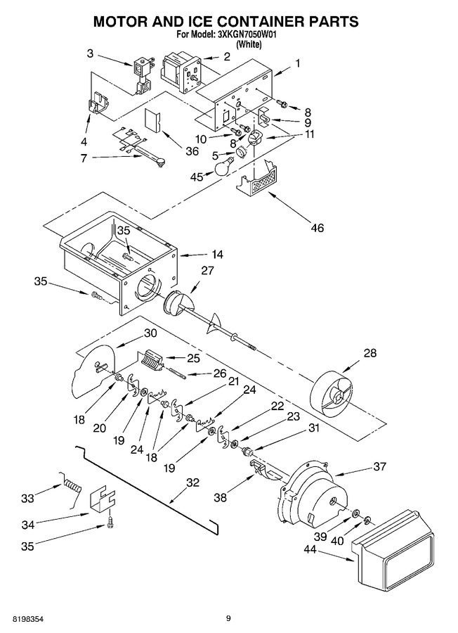 Diagram for 3XKGN7050W01