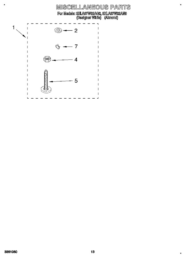 Diagram for 3XLA87W92AN0