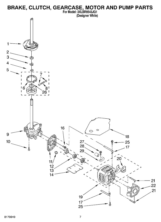 Diagram for 3XLBR8543JQ1