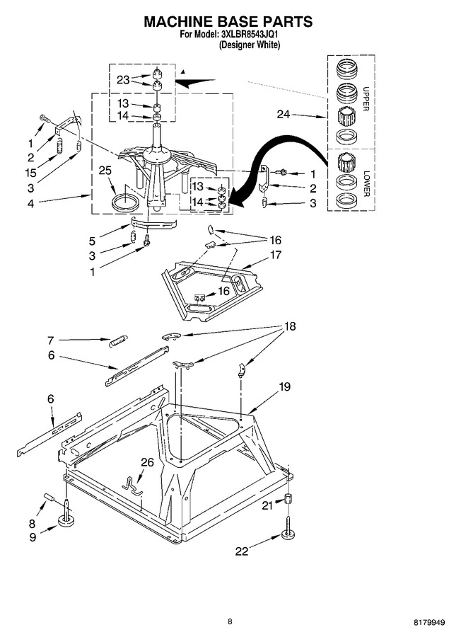 Diagram for 3XLBR8543JQ1