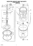 Diagram for 03 - Agitator, Basket And Tub Parts