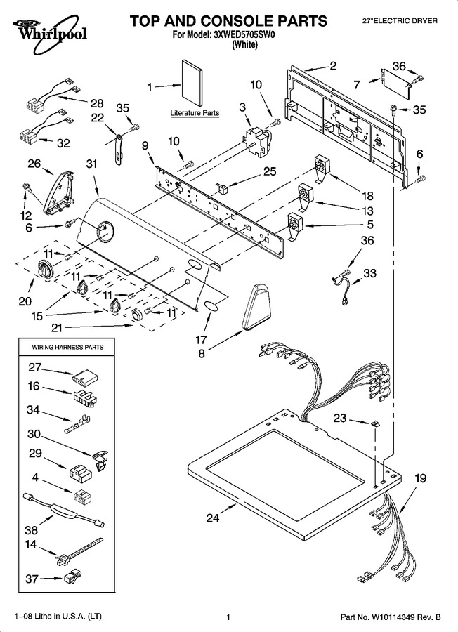 Diagram for 3XWED5705SW0