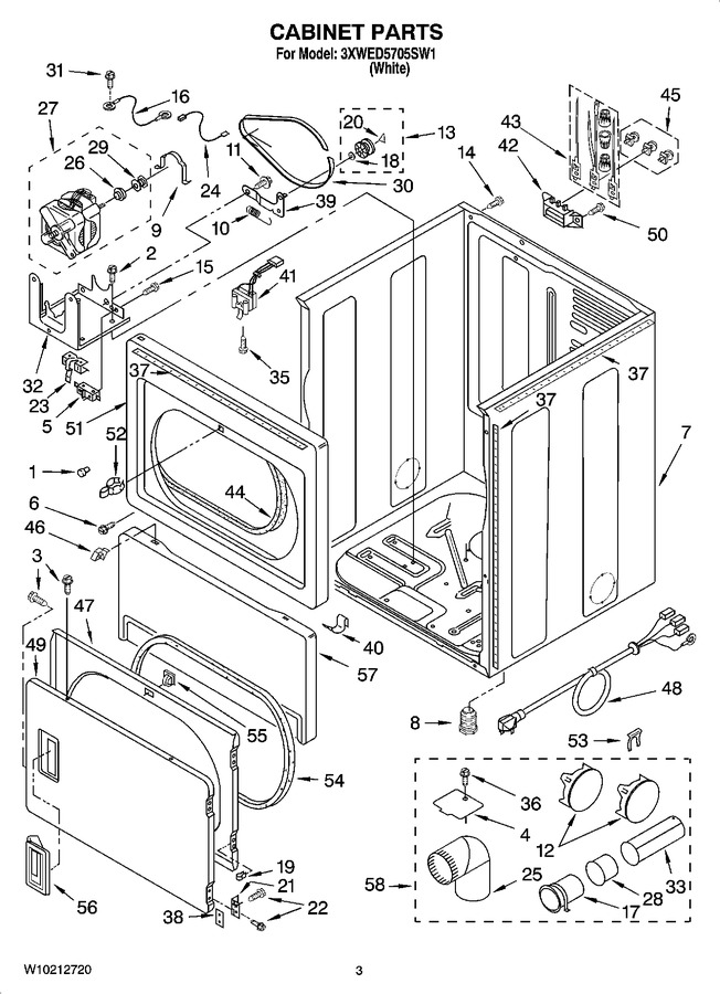 Diagram for 3XWED5705SW1