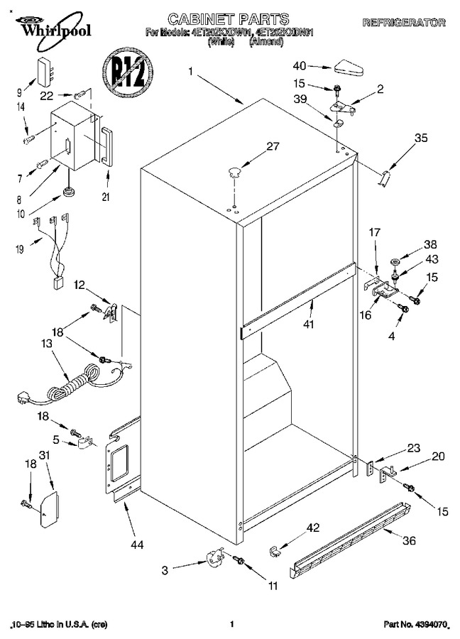 Diagram for 4ET20ZKXDN01