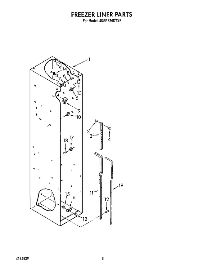 Diagram for 4KSRF36DTX2