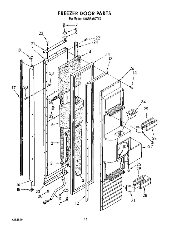 Diagram for 4KSRF36DTX2