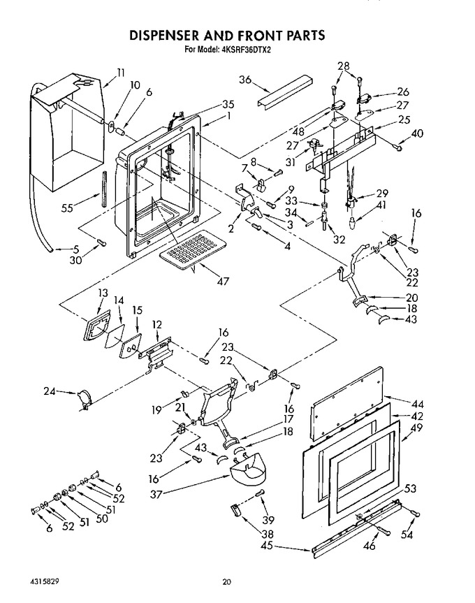 Diagram for 4KSRF36DTX2