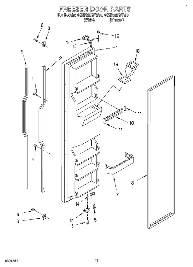 Diagram for 4KSRS22QFW00