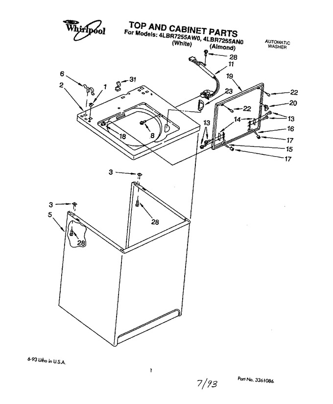 Diagram for 4LBR7255AW0