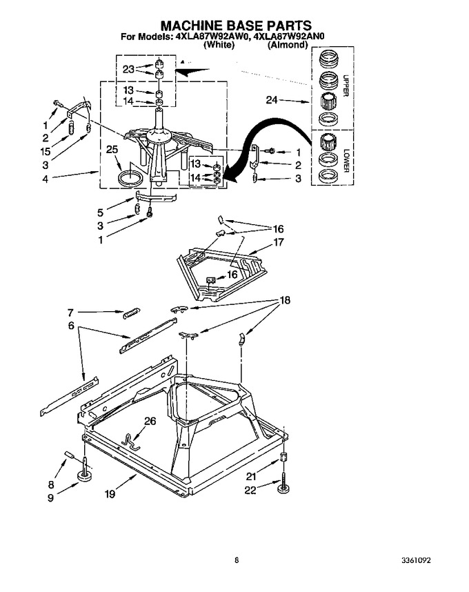 Diagram for 4XLA87W92AW0