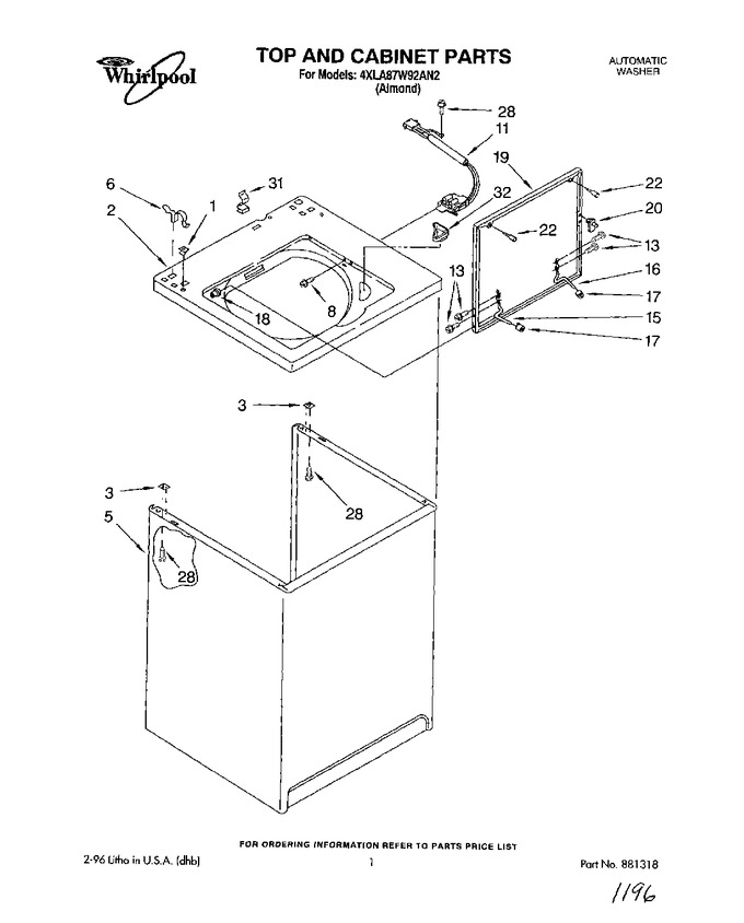 Diagram for 4XLA87W92AN2