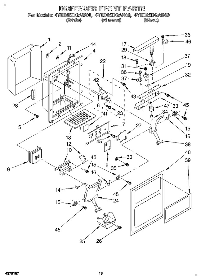 Diagram for 4YED25DQAW00