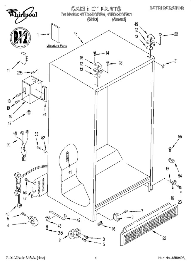 Diagram for 4YED25DQFW01