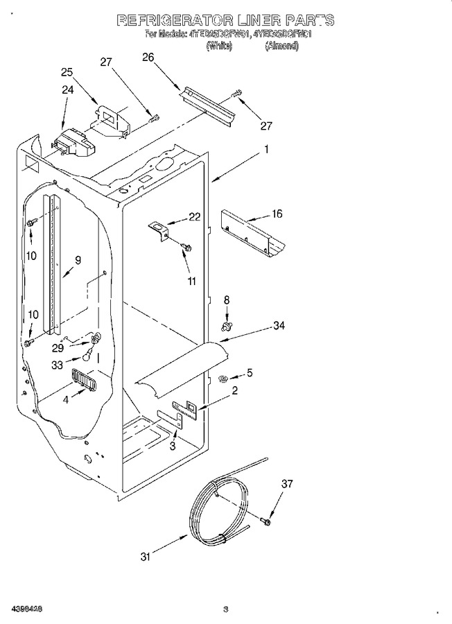 Diagram for 4YED25DQFW01