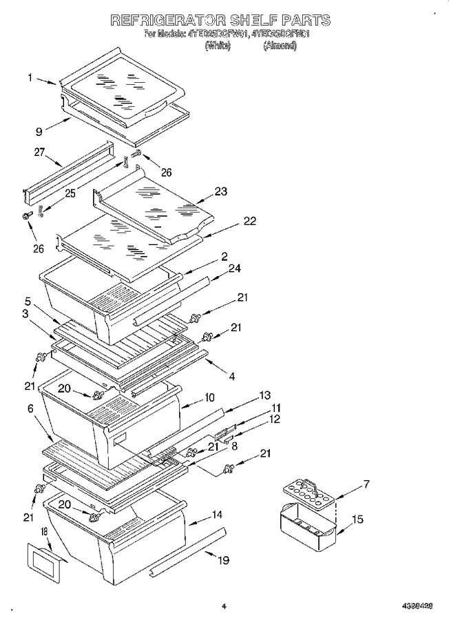 Diagram for 4YED25DQFW01