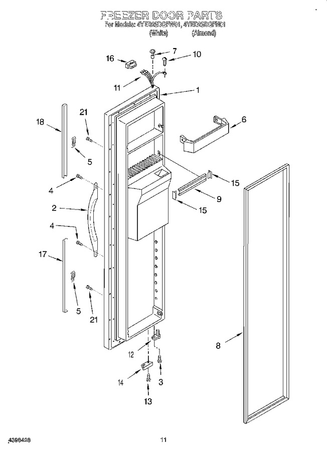 Diagram for 4YED25DQFW01