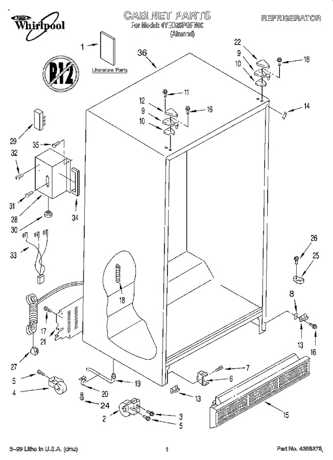 Diagram for 4YED25PQFN00