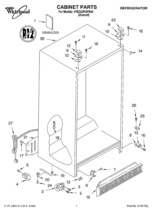 Diagram for 4YED25PQFN04