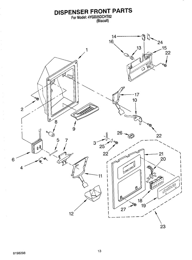 Diagram for 4YGD25DCHT02