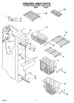 Diagram for 03 - Freezer Liner Parts