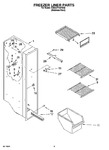 Diagram for 04 - Freezer Liner Parts