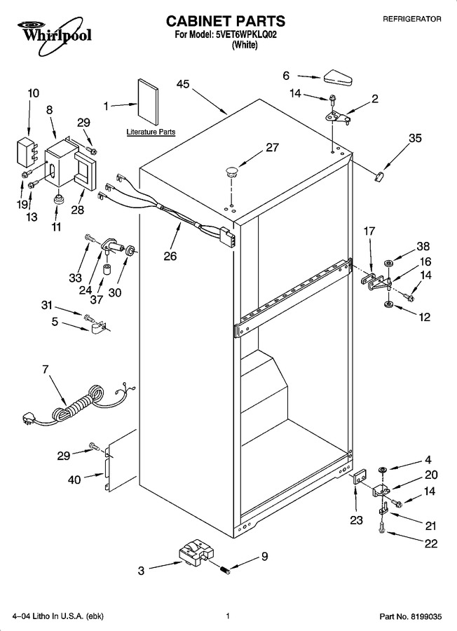 Diagram for 5VET6WPKLQ02