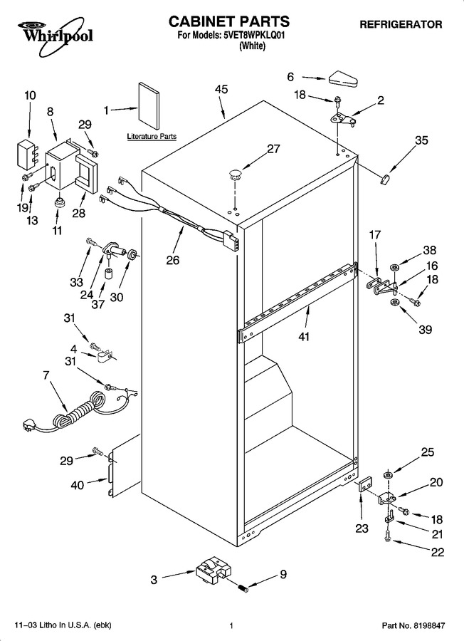 Diagram for 5VET8WPKLQ01