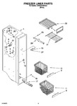 Diagram for 04 - Freezer Liner Parts