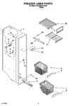 Diagram for 04 - Freezer Liner Parts