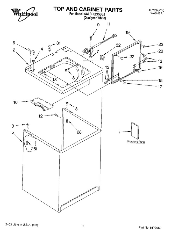 Diagram for 6ALBR6245JQ2