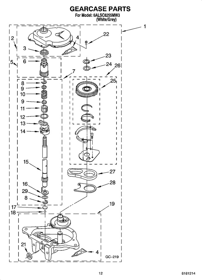 Diagram for 6ALSC8255MW3