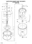 Diagram for 03 - Agitator, Basket And Tub Parts