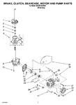 Diagram for 04 - Brake, Clutch, Gearcase, Motor And Pump Parts