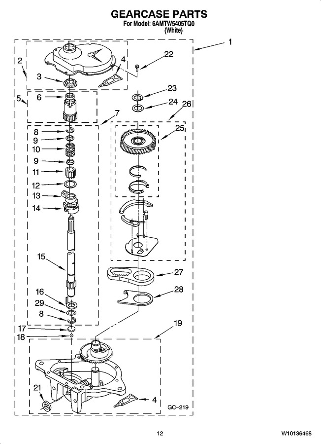 Diagram for 6AMTW5405TQ0