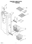 Diagram for 04 - Freezer Liner Parts