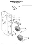 Diagram for 04 - Freezer Liner Parts