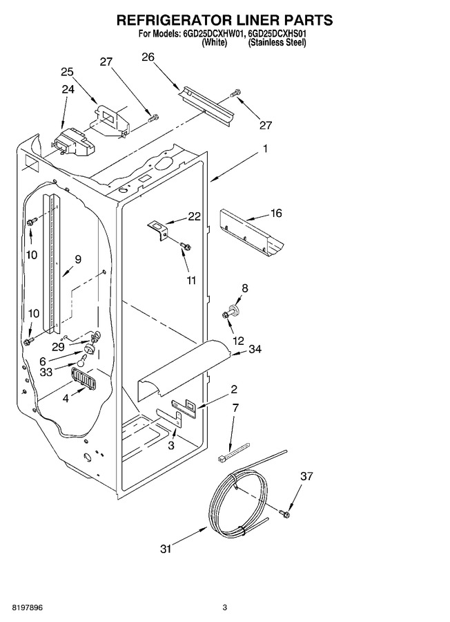 Diagram for 6GD25DCXHW01