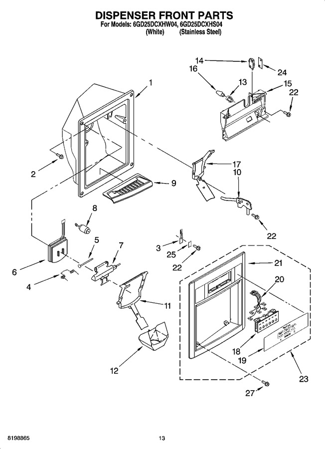 Diagram for 6GD25DCXHW04