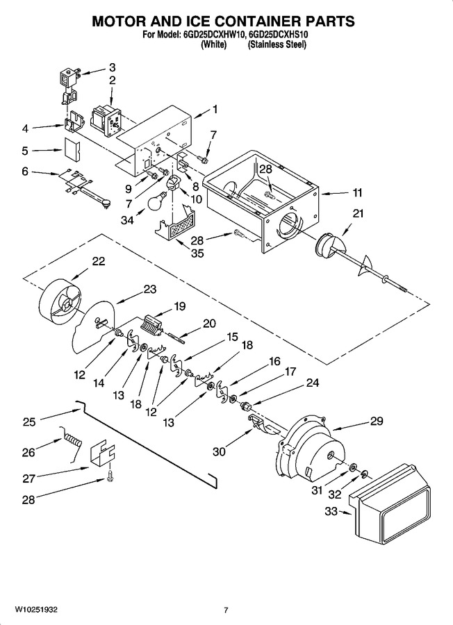 Diagram for 6GD25DCXHS10